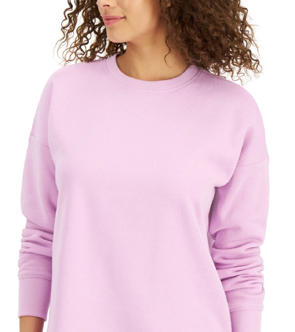 ID Ideology Women's Fleece Sweatshirt Purple Size X-Large