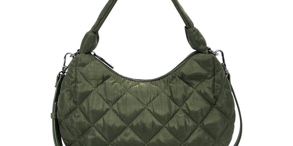 INC International Concepts Women's Olivya Mini Hobo Crossbody Olive