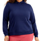 ID Ideology Women's Pullover Hoodie Blue Size 3X