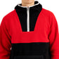 Club Room Men's Colorblocked Anorak Sweater Red Size Small