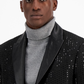 INC International Concepts Men's Slim Fit Sequin Sport Coat Black Size XX-Large