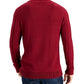 Club Room Men's Cable Knit Elk Sweater Red Size XX-Large