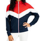 ID Ideology Women's Colorblocked Jacket Blue Size Large