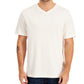 Alfani Men's Relaxed Fit Supima Blend V Neck T-Shirt White Size Small