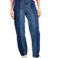 Style & Co Women's Two Tone Straight Leg Jeans Blue Size 14