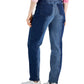 Style & Co Women's Two Tone Straight Leg Jeans Blue Size 14