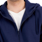 ID Ideology Men's Regular Fit Solid Full Zip Hoodie Blue Size M