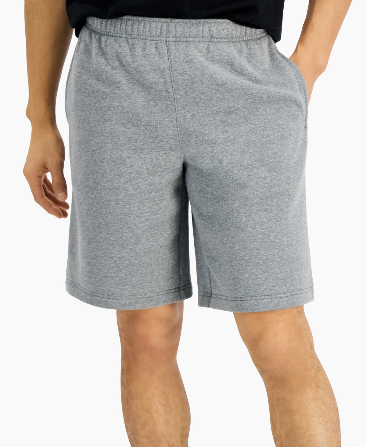 ID Ideology Men's Fleece Shorts Gray Size Small