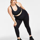 ID Ideology Women's High Waist Side Pocket 7/8 Length Leggings Black Size X-Large