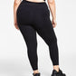 ID Ideology Women's High Waist Side Pocket 7/8 Length Leggings Black Size X-Large