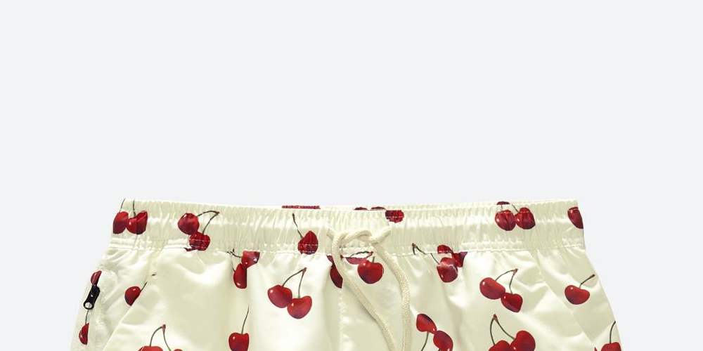 OAS Men's Cherry Swim Shorts Red Size Medium