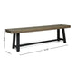 Cloud Outdoor Bench With Acacia Wood Frame and Slat Panel Design