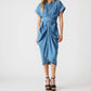 Steve Madden - Tori Tie-front Midi Shirt Dress