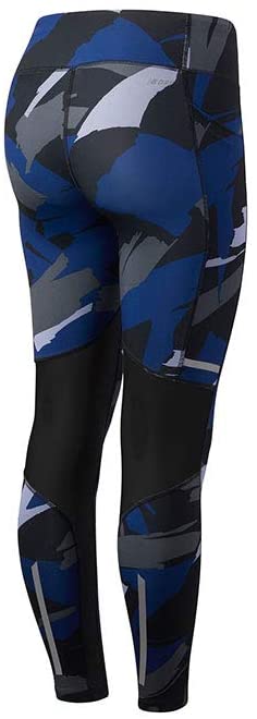 New Balance Women's Printed Impact Tights Blue Size X-Small