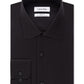 Calvin Klein Men's Classic Fit Non Iron Spread Collar Dress Shirt Black Size 16.5X34X35