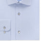 Calvin Klein Men's Steel Classic Fit Non Iron Performance Herringbone Spread Collar Dress Shirt Blue Size 16.5X32-33