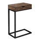 Accent Table, C-Shaped, Modern - Brown