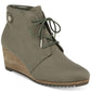 Dr. Scholl's Women's Conquer Lace Up Ankle Boots Gray Size 11 M