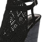 Carlos by Carlos Santana Women's Gabrielle Wedge Sandal Black Size 10