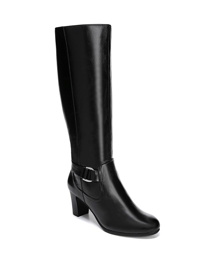 LifeStride Women's Marta Black High Shaft Boots Black Size 10W