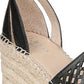 Franco Sarto Women's Calabria Leather Open Toe Casual Platform Sandals Black Size 10 M