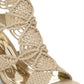 Carlos by Carlos Santana Women's Nadia Macrame Open Toe Heels Yellow Size 9.5 M