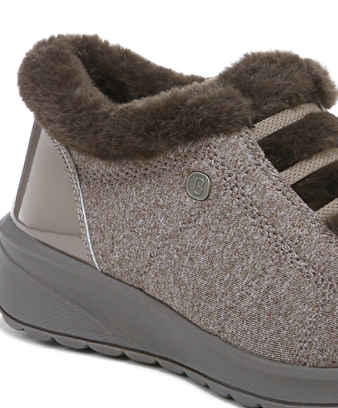 Bzees Women's Golden Faux Fur Lined Bootie Brown Size 6 M