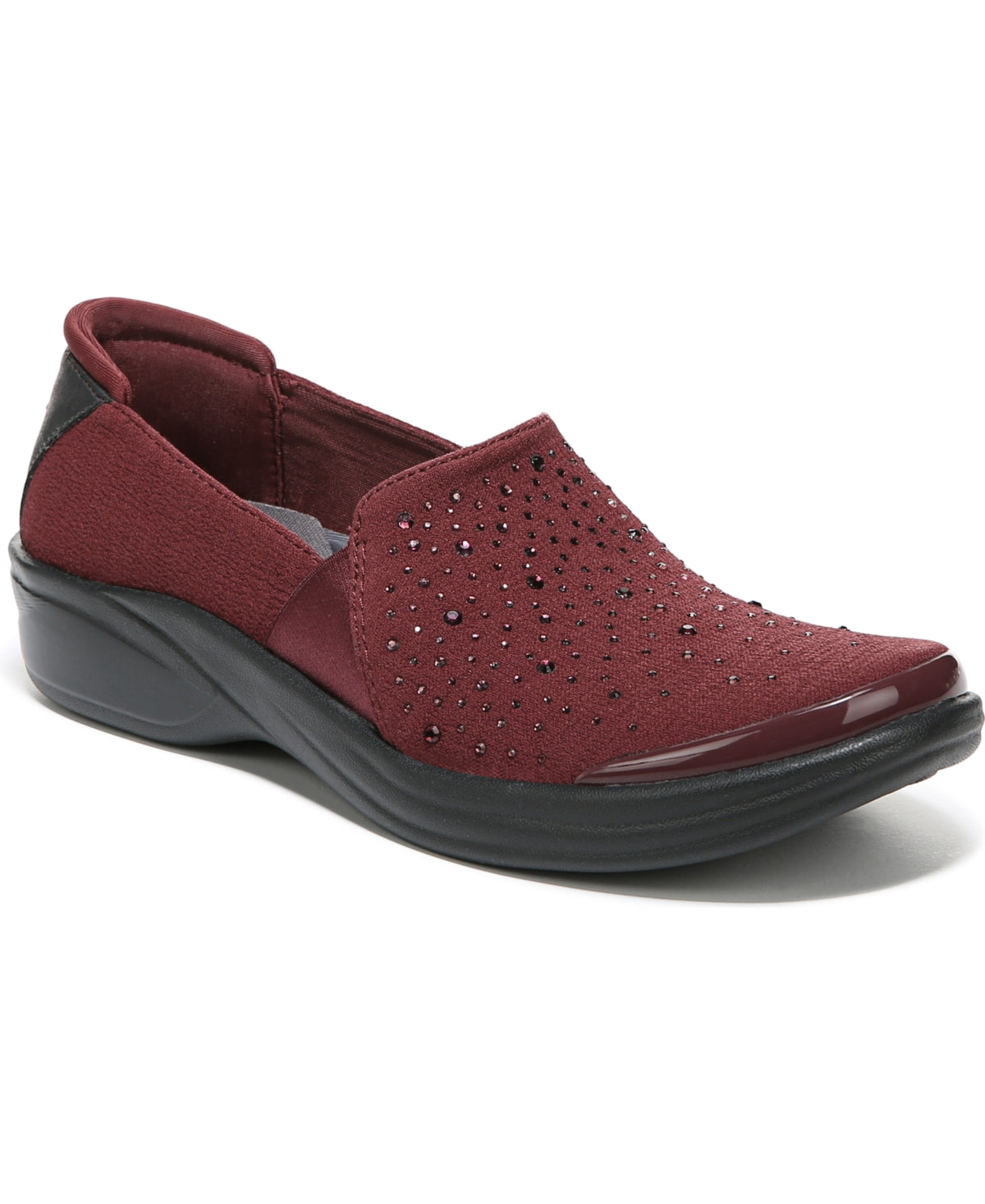 Bzees Women's Poppyseed Rhinestone Slip On Shoes Red Size 6 M