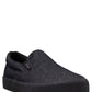 Lugz पुरुषों के क्लिपर क्लासिक स्लिप ऑन फैशन स्नीकर्स काले रंग में, साइज़ 12 D