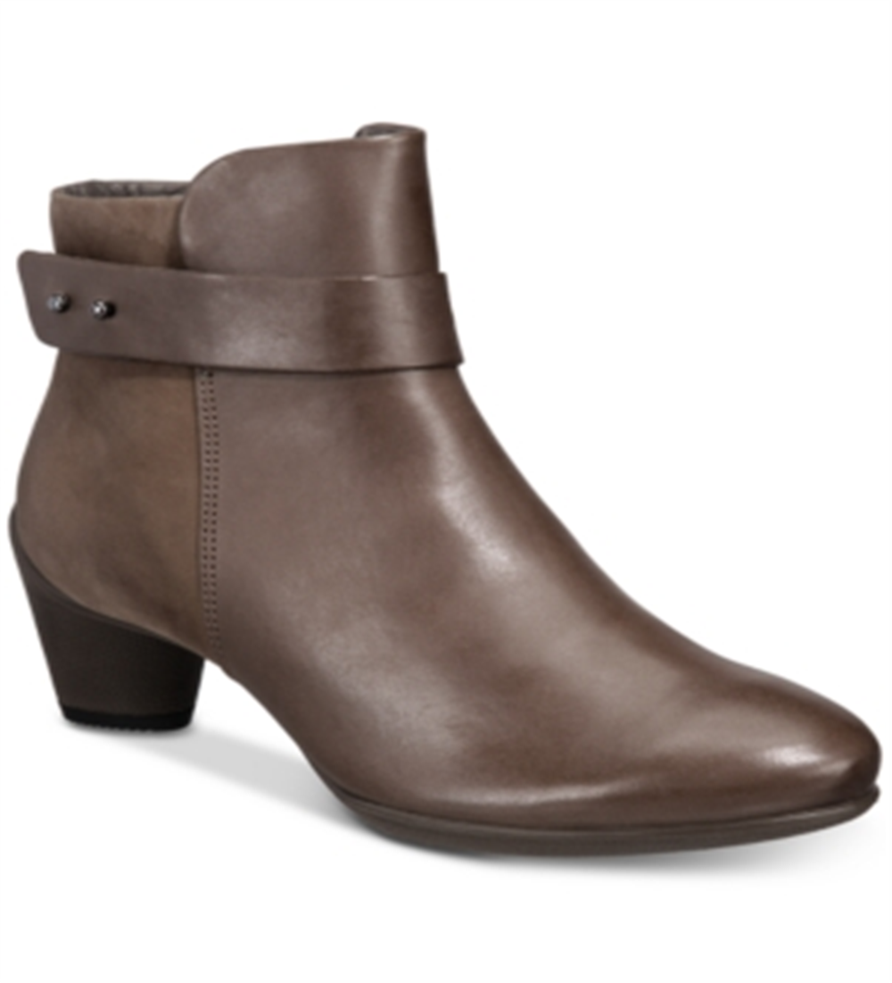 Ecco Women's Sculptured Ankle Booties Brown Size 5-5.5