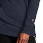 Champion Men's Script Logo Powerblend Hoodie Blue Size Large