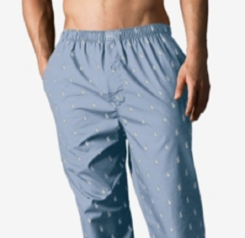 Ralph Lauren Men's Big & Tall Light Weight Pajama Pants Blue Size 12-14