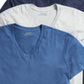 Ralph Lauren Men's 3 Pk Slim Fit Classic T-Shirts Blue Size Small