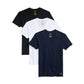 Polo Ralph Lauren Men's 3 Pack Slim Fit Cotton V Neck T-Shirt Black Size Small