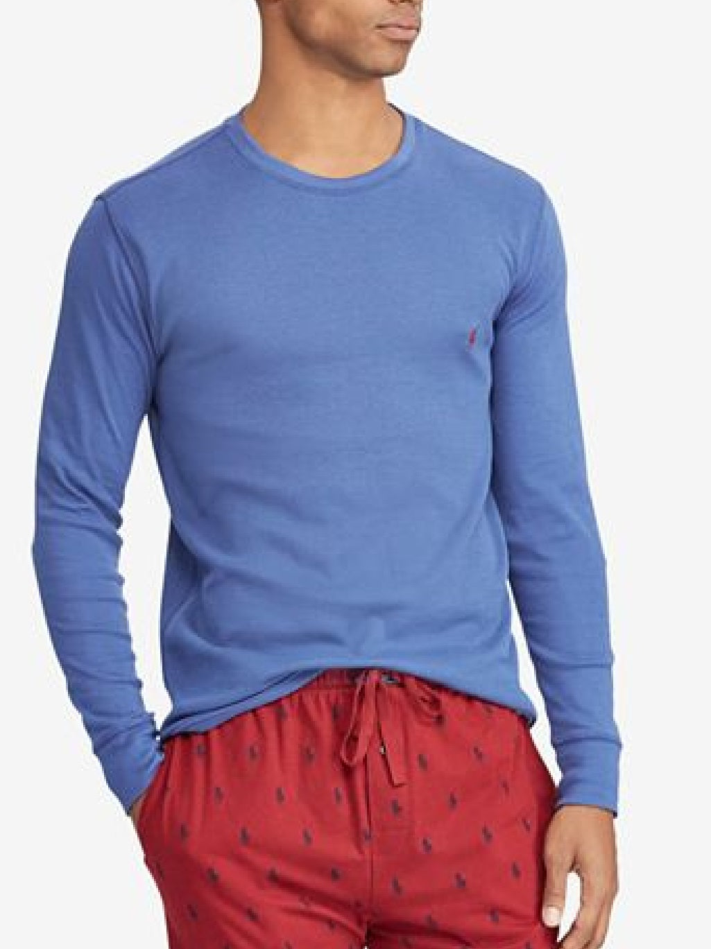 Polo Ralph Lauren Men's Waffle Knit Sleep Shirt Blue Size Large