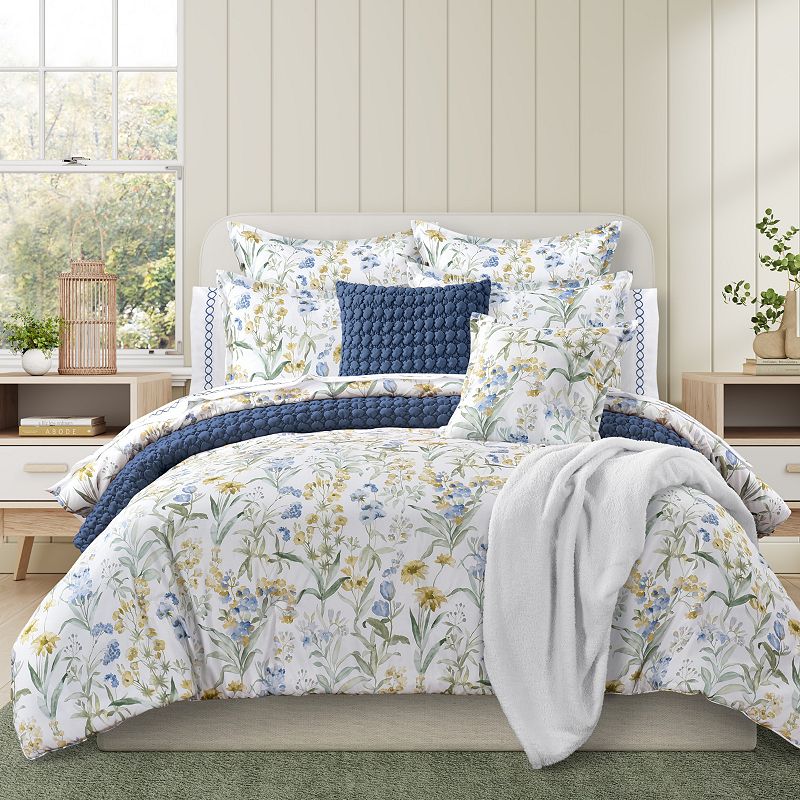 Five Queens Court Tahlia Blue Comforter Set