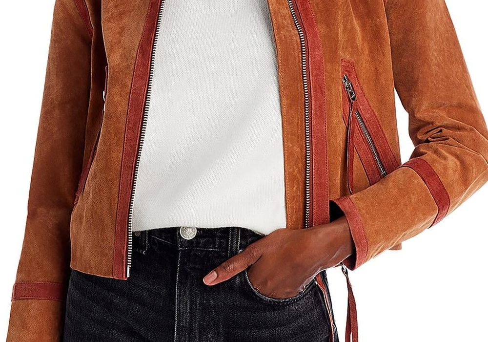 Blanknyc Faux Fur Collar Leather Jacket Brown