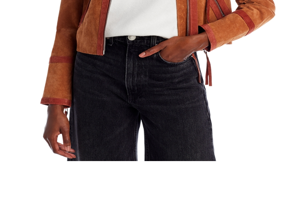 Blanknyc Faux Fur Collar Leather Jacket Brown