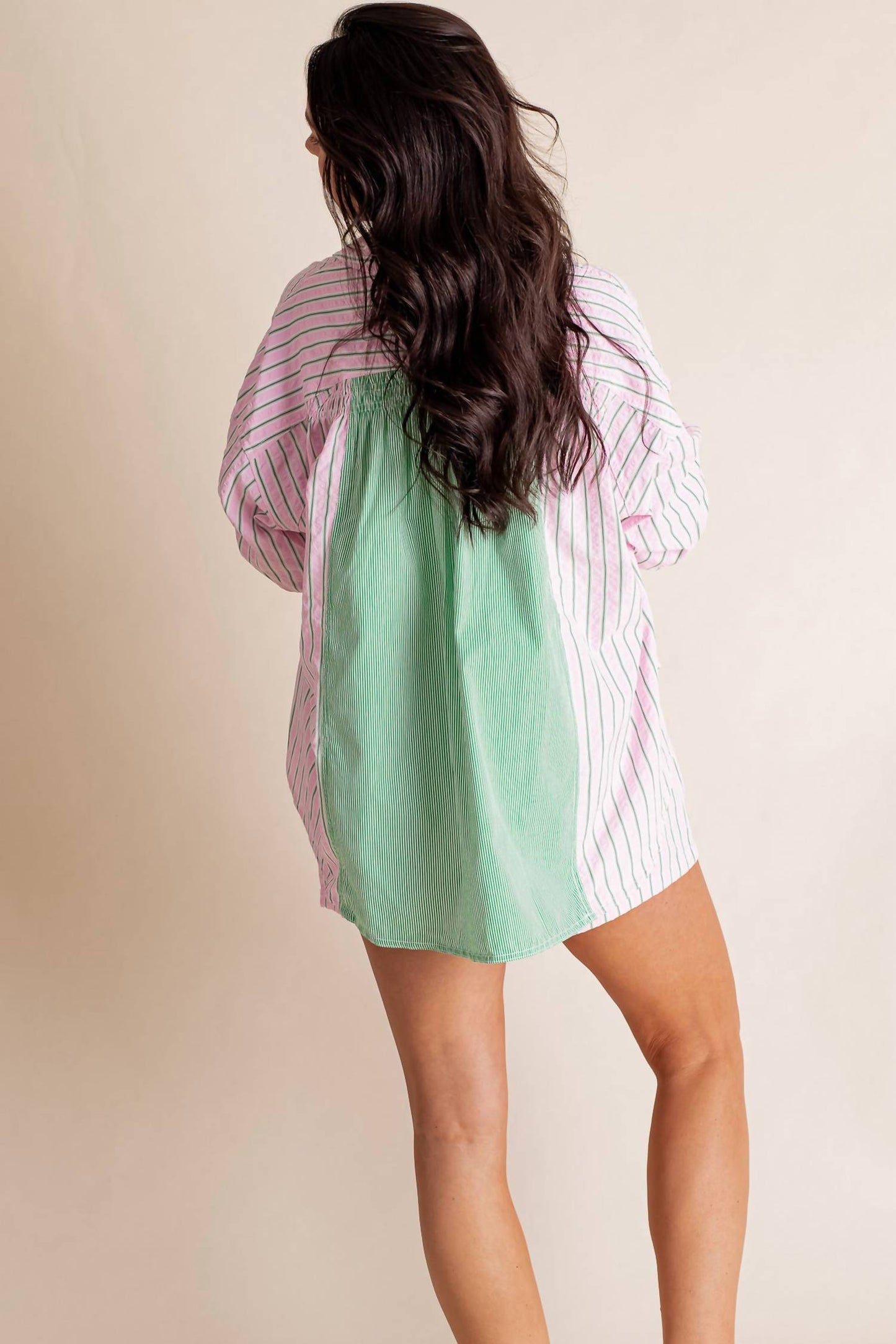 Peach Love - Short And Button Up Set