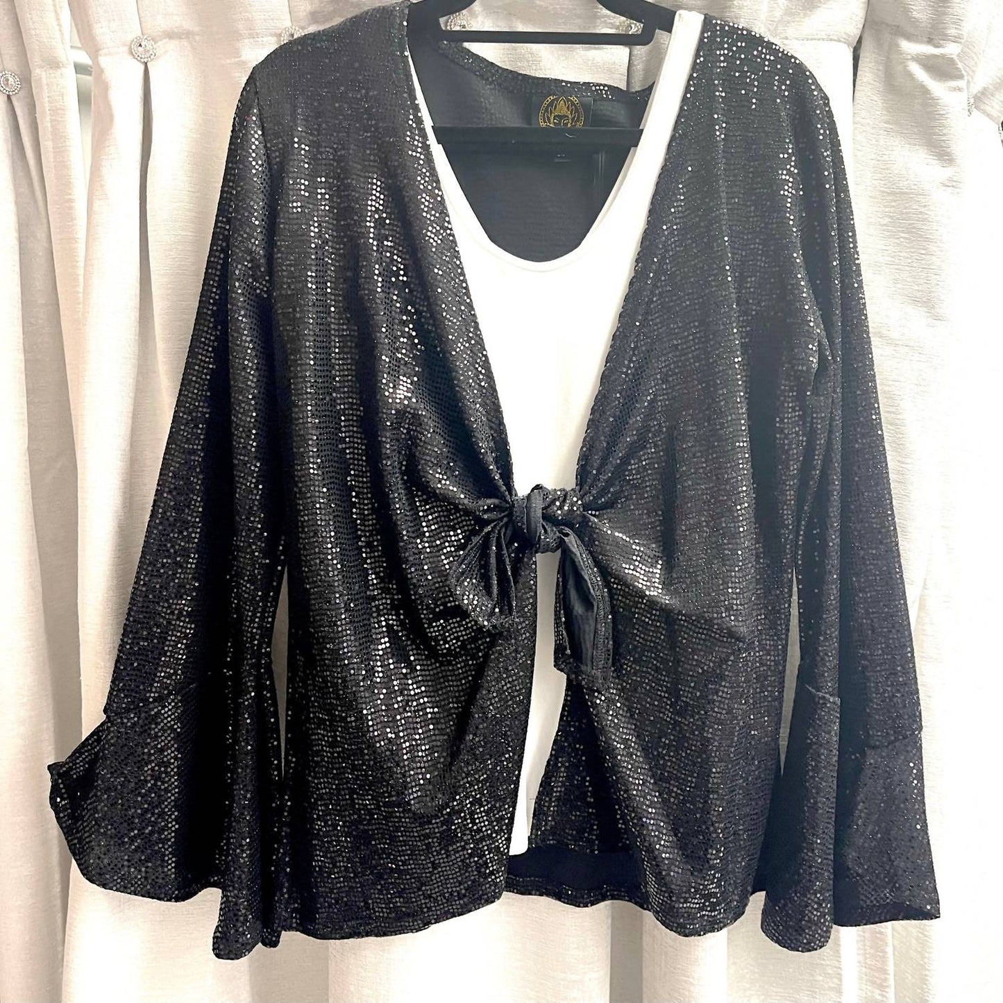 Accessorize Me - Women's Sequined Bell Top