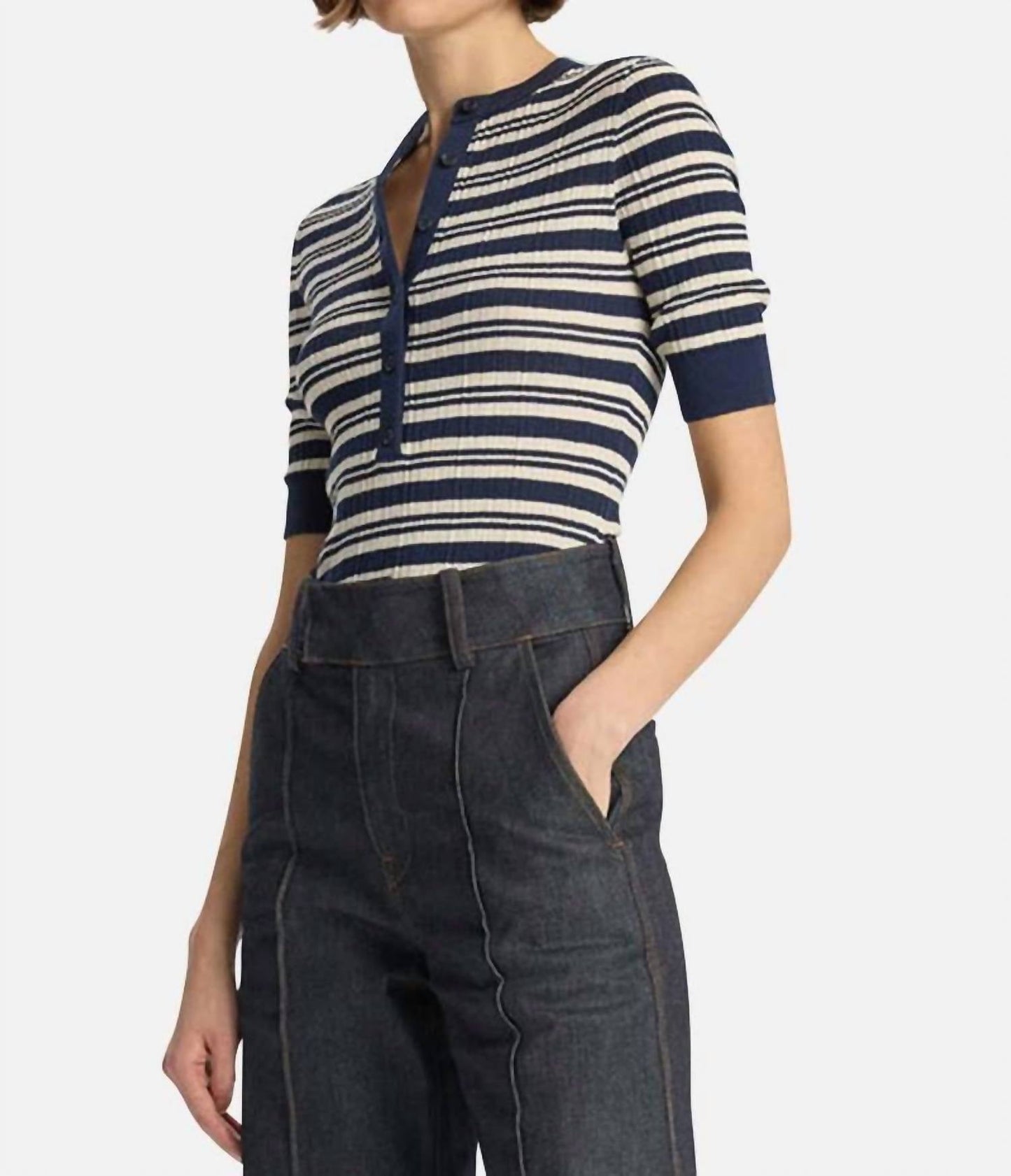 A.L.C. - Fisher Fine Cotton Knit Top
