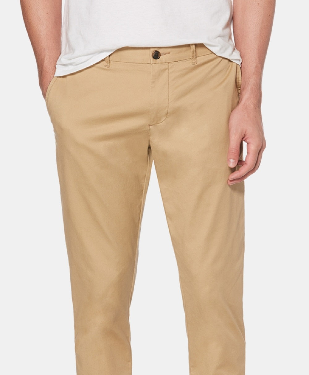 Original Penguin Men's Slim Fit Stretch Twill Chinos Brown Size 38X32