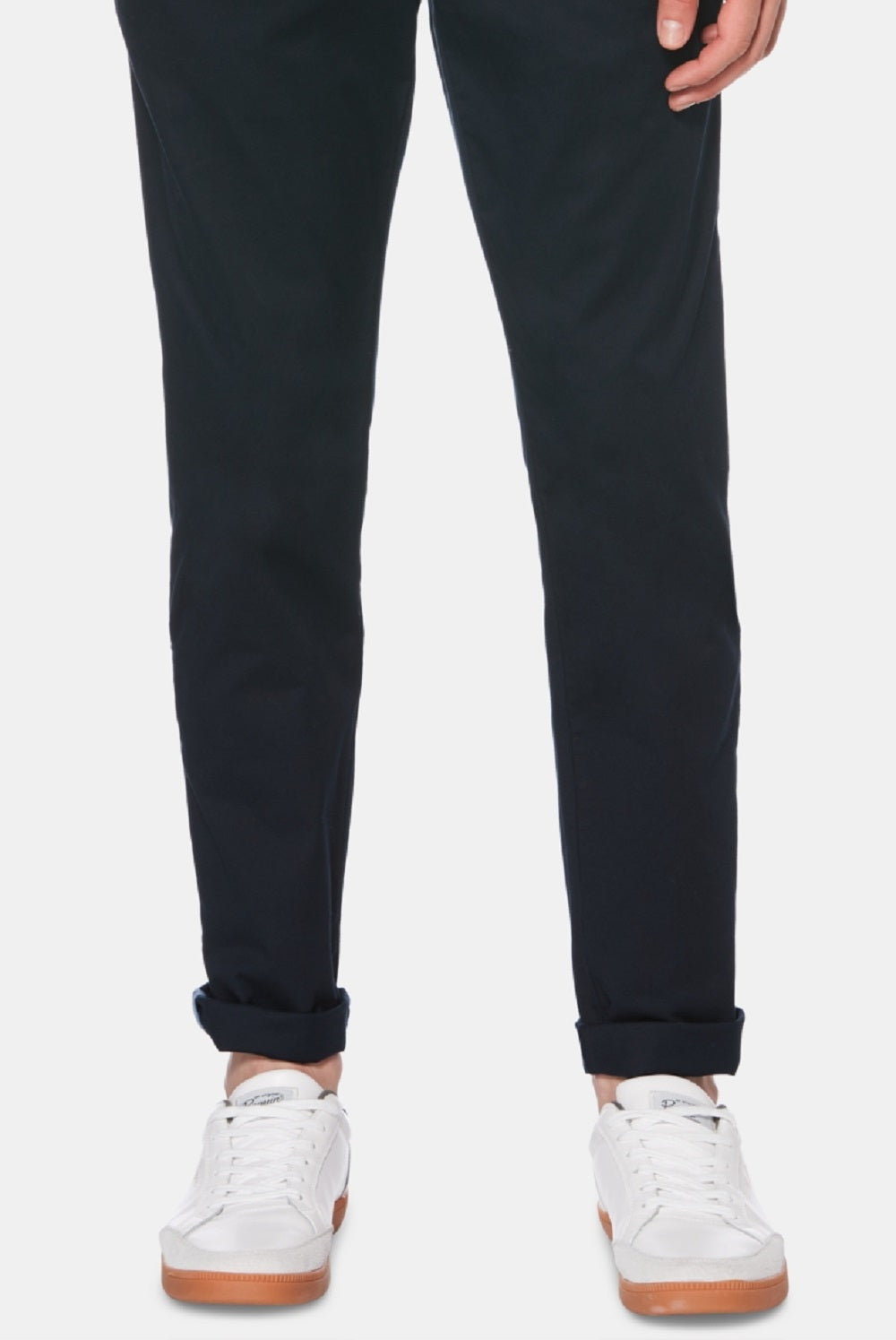 Original Penguin पुरुषों के प्रीमियम स्ट्रेच कॉटन चिनो पैंट, नीला, साइज़ 38X32