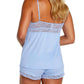 Twelve Eighty Eight - Eva Spaghetti Strap Camisole, Boxer Pajama Set