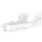 Outdoor Patio Chaise Lounge with 5 Reclining Positions