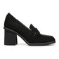Dr. Scholl's Women's Rumors Block Heel Loafer Black Size 6 M