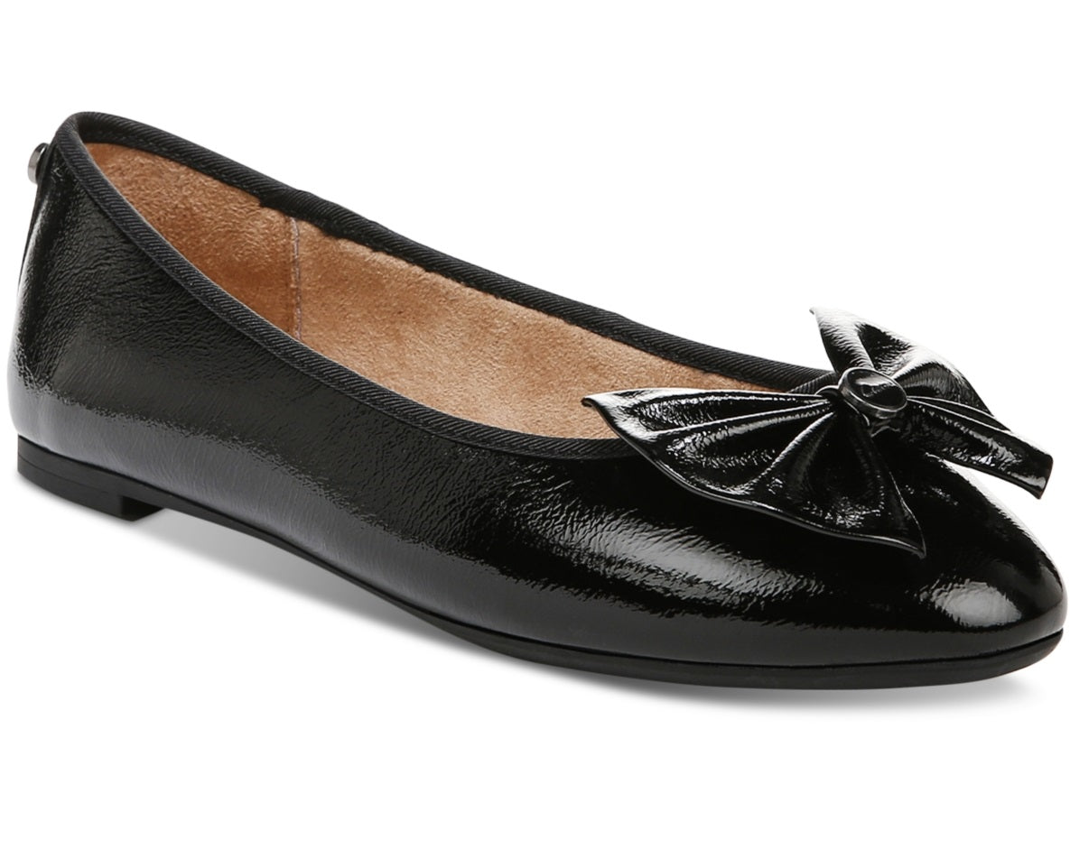 Circus Ny Women's Carmen Bow Ballet Flats Black Size 9 M