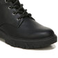 Dr. Scholl's Women's Headstart Lace Up Combat Boot Black Size 7.5 M