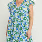 Entro - Floral Tiered Babydoll Dress - Plus