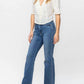 Judy Blue - High Waist Control Top Release Hem Slim Boot Jeans